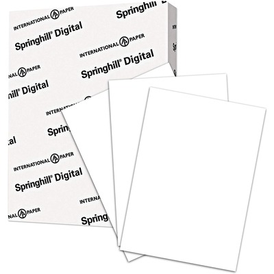 Springhill Multipurpose Cardstock - White - 92 Brightness - Letter - 8 1/2 x  11 - 90 lb Basis Weight - Smooth, Hard - 250 / Pack - Acid-free - White -  Thomas Business Center Inc